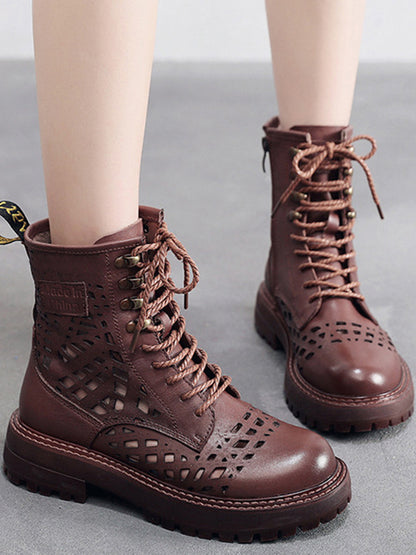 Original Vintage Hollow Tied Handmade Martin Boots