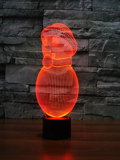 3D Lamp Snowman Color Switch Christmas Decoration Light