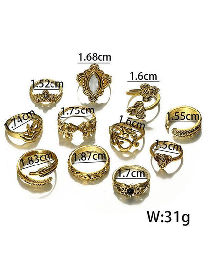 Pretty Vintage 11PCS Rings Accessories