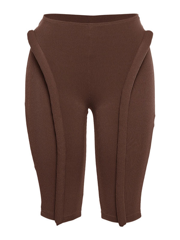 Fluorescent High-Waist Seven-Point Leggings