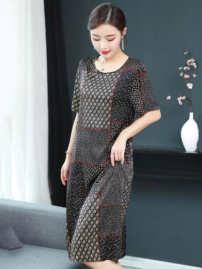 Loose Short Sleeves Dress