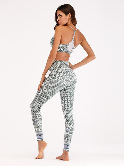 Printed Moisture Absorption Sweat Releasing Yoga&Gym Suits