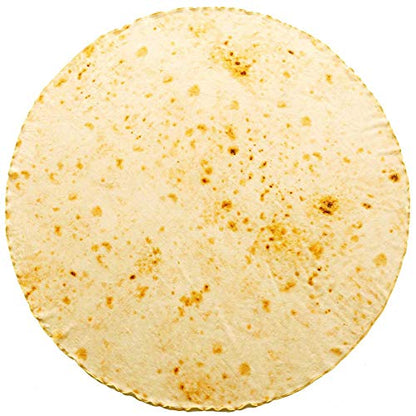 Novelty Tortilla Blanket for Your Family, Soft and Comfortable Flannel Taco Blanket for Kids.