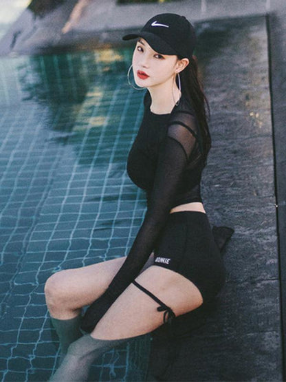 Black High Waisted Bikini Swimsuit