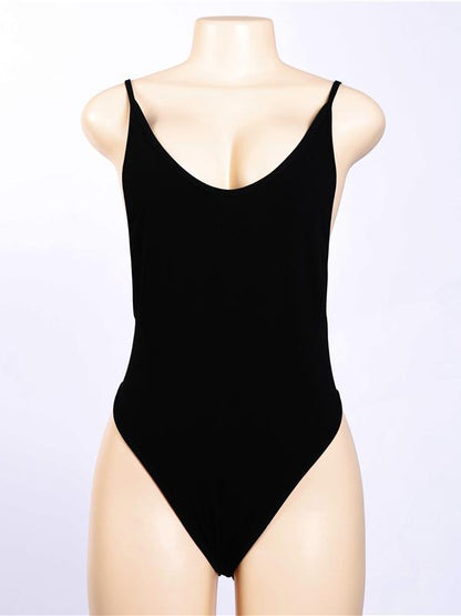 Backless Spaghetti-neck Bodysuits