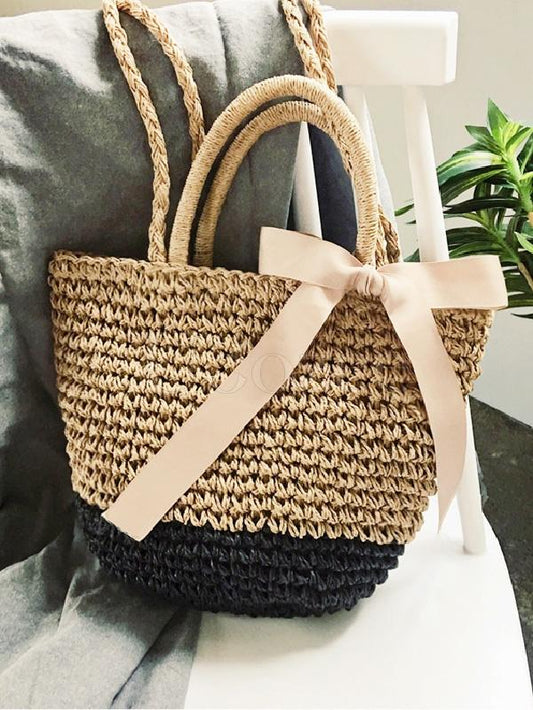 Bowknot Ribbon Weaving Dual Bag