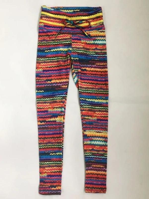 Wool Knitting Printed Yoga&Gym Leggings