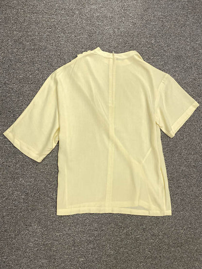 Stylish Asymmetric Round-Neck Solid Color Short Sleeves T-Shirt