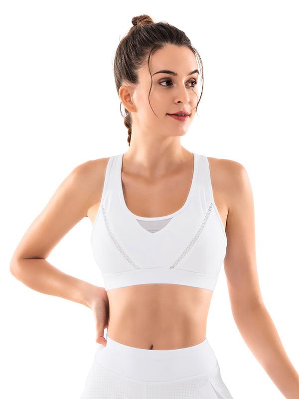 Solid Wrap Backless Quick Dry Sports Bra