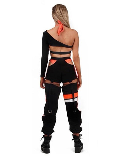 Breathable Hollow Waistband Wide Leg Athletic Pant