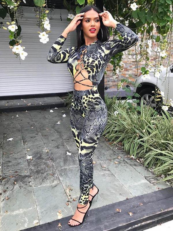 Sexy Printed Yoga Jumpsuits
