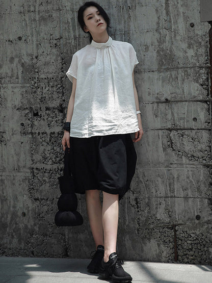 Stylish Solid Color Knickerbockers Shorts Bottoms