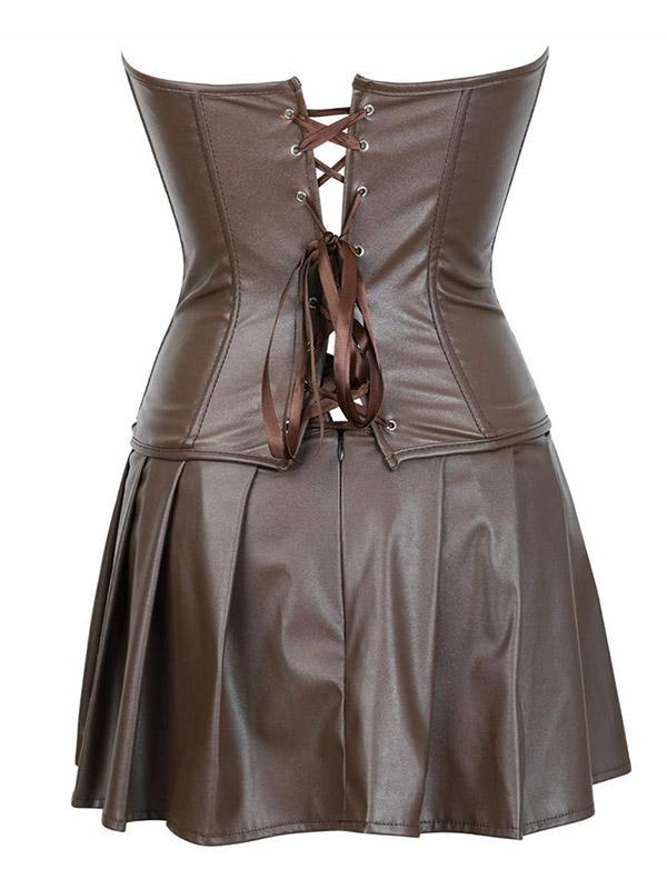 Vintage Wrap Zipper Mini Dress