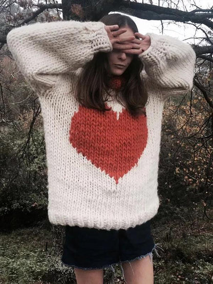 Fashion Knitting Loose Sweater Tops