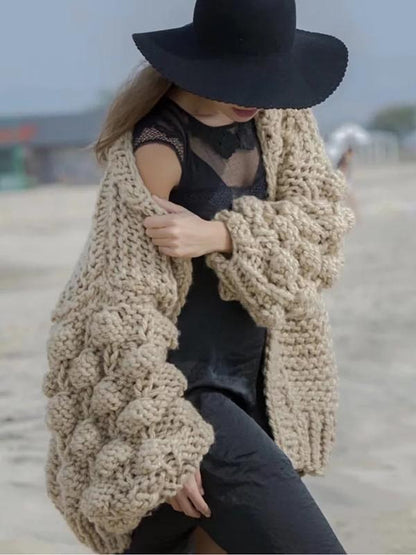 Hollow Knitting Cardigan Sweater