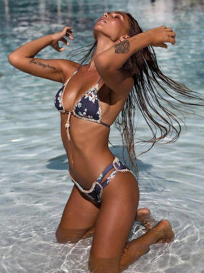 Printed Weave Shell Bikini