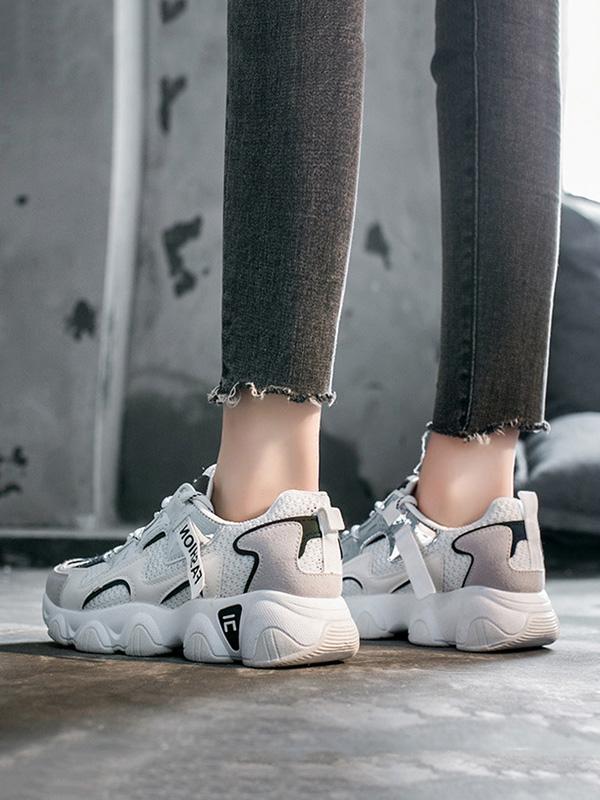Ins Breathable Mesh Bandage Casual Shoes