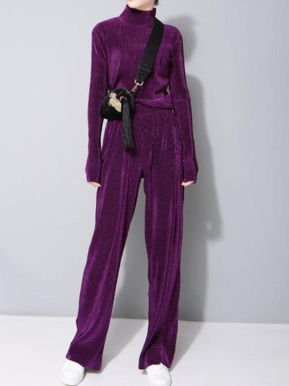Retro Loose Wide-leg Pants