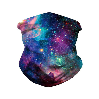Starry Sky Printed Headwear Face Shield Masks