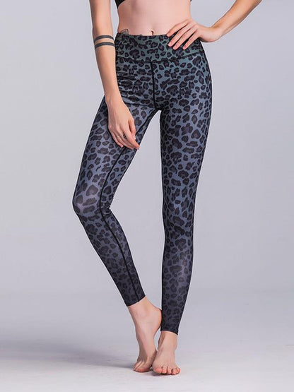 Leopard Printed Wrap Yoga Leggings