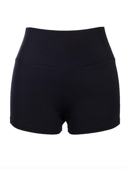 Contrast Trim High Waist Wrap Shorts