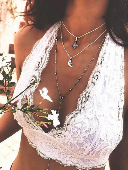 Vintage Three Layers Necklaces Accessories