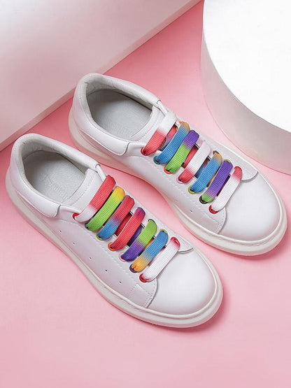 Colorful Lace-Up Casual Shoes