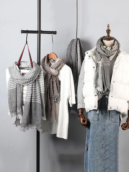 5 Colors Fashion Tasseled Scarf