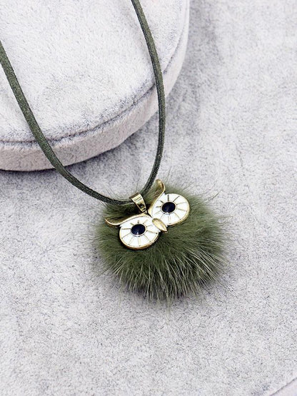 Cute 6 Colors Bohemia Owl Necklaces Accessories