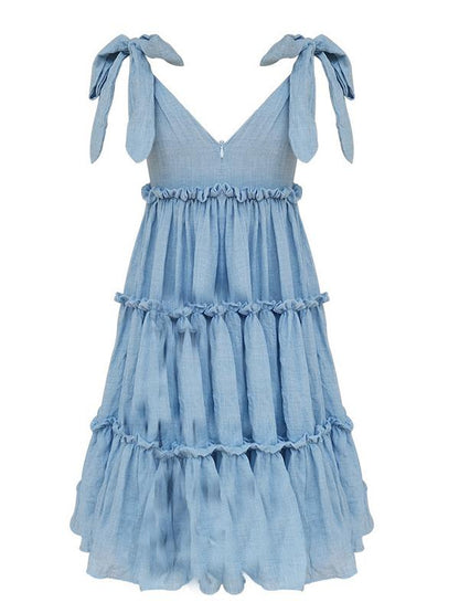 Fashion V-neck Mini Dress