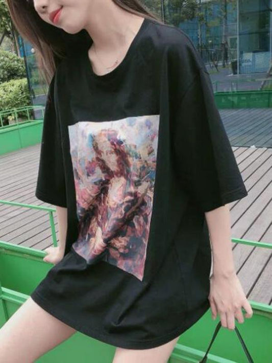 Printed Loose Casual Tees