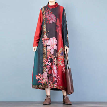 Buykud Chinese Style Beautiful Elegant Soft Comfortable Dress