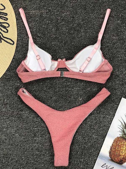 Sexy Flashy Fabrics Bikini