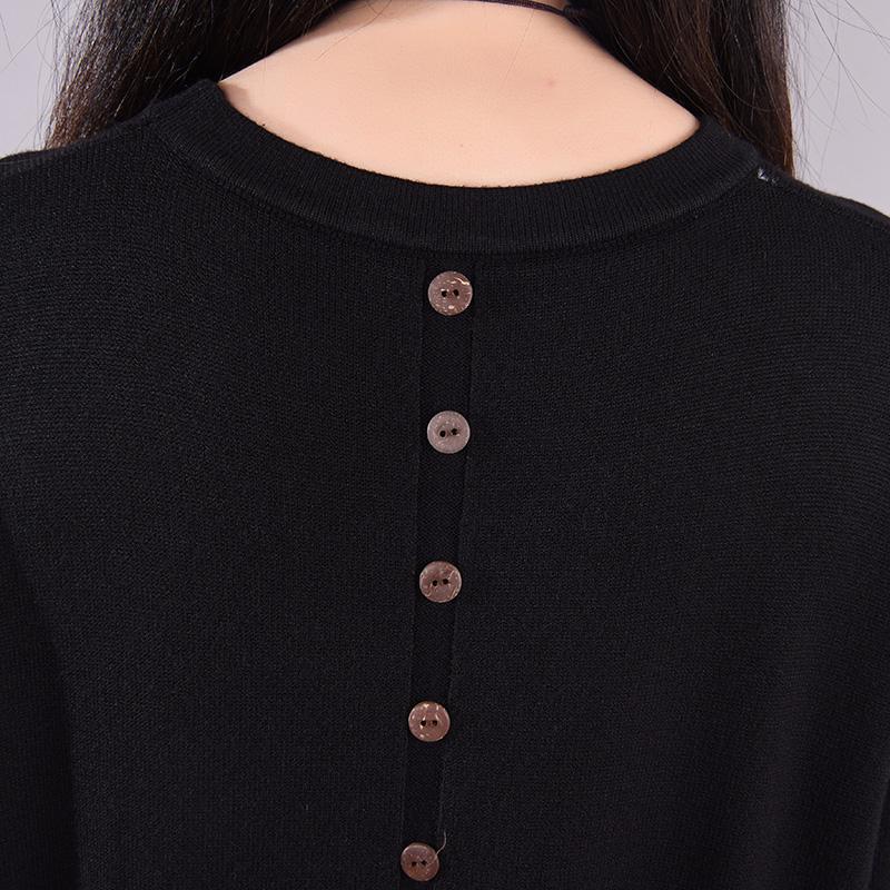 Buykud Casual Warm Comfortable Plaid Knitted Dress