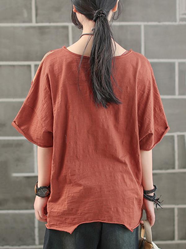 Casual Vintage Cropped T-shirt