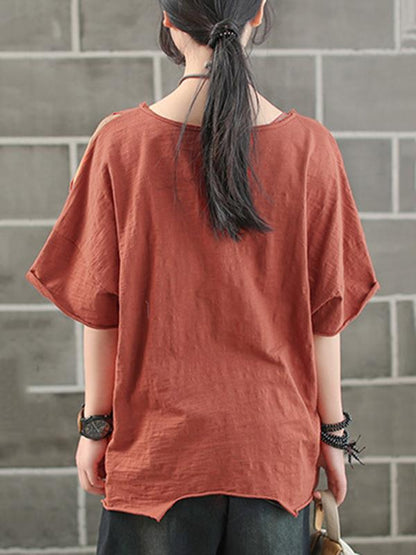 Casual Vintage Cropped T-shirt