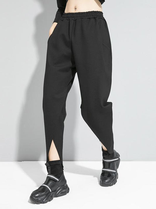 Original Solid Irregularity Harem Pants