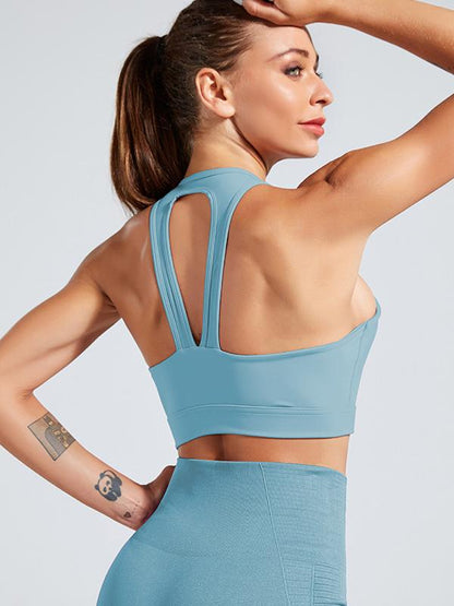 Solid Elasticity Wireless Shockproof Sports Bra