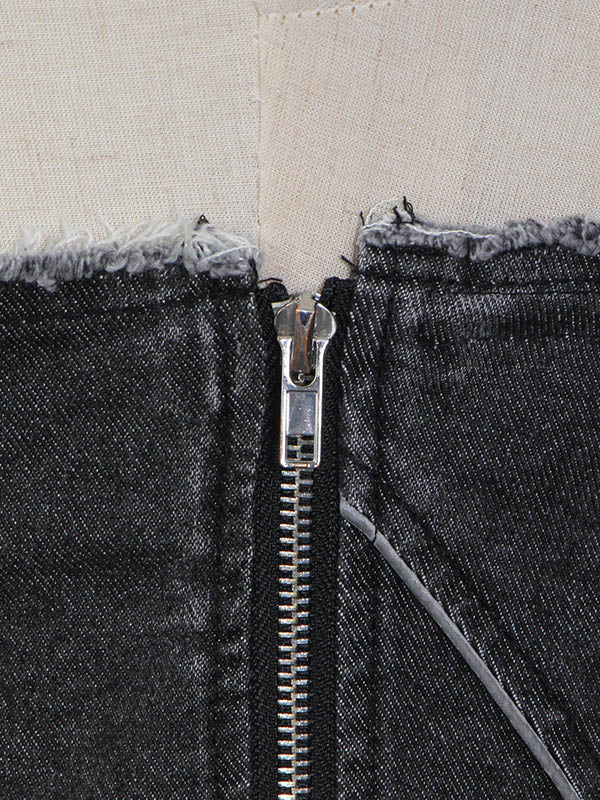 Stylish Denim Split-Joint Vest Tops