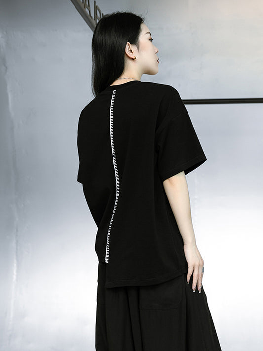 Urban Solid Color Short Sleeve T-Shirts Tops