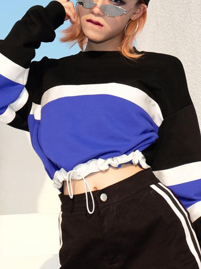 Long Sleeve Drawstring Sweatshirt