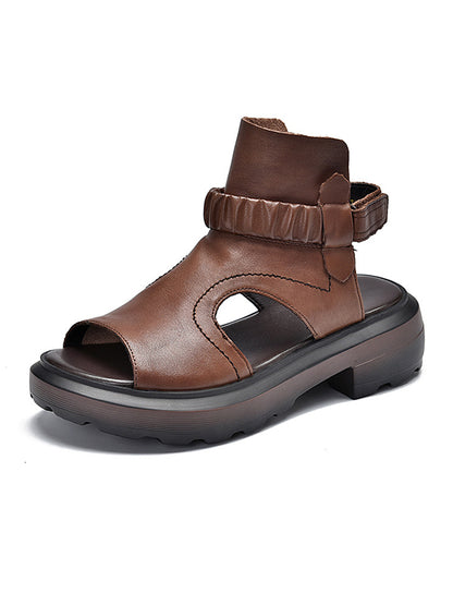 Original Vintage Elasticity Hollow Platform Shoes