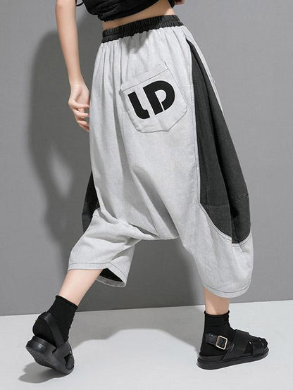 Fashion Split-joint Harem Pants