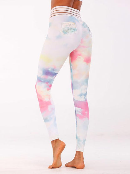 Printed Wrap Fashion Yoga Leggings
