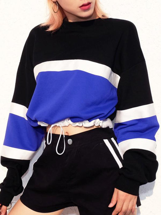 Long Sleeve Drawstring Sweatshirt