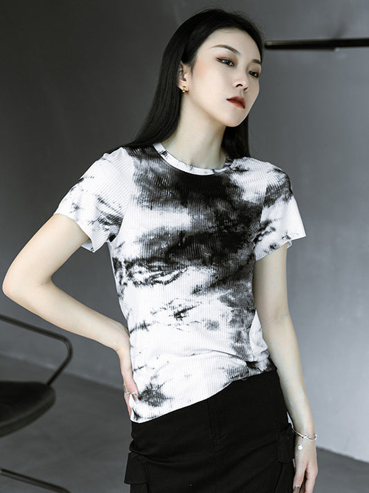 Original Tie-Dyed Short Sleeve T-Shirts Tops