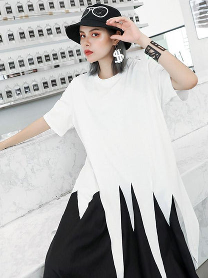 Original Solid Asymmetric T-Shirt