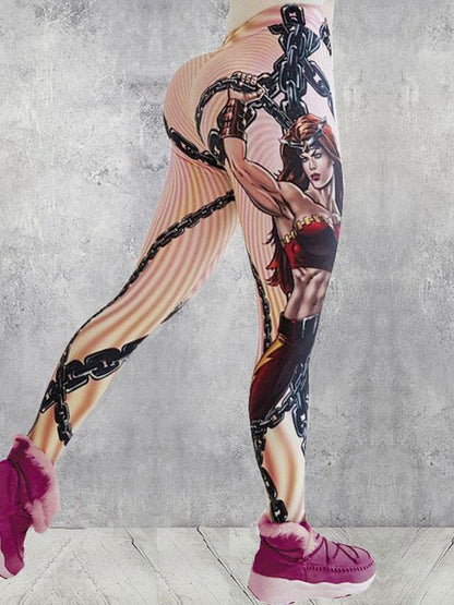 Fashion Printed Wrap Yoga Bottoms