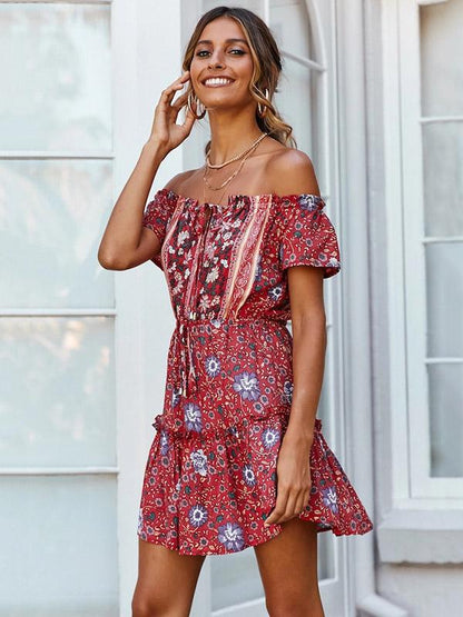 Off-shoulder Sexy Mini Dress