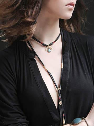 Bohemian Blue turquoise Necklaces Accessories